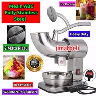 Comercial Stainless Steel Electric Dual Blade Ice Shaver Crusher Mesin Heavy Duty Ais Batu ABC & Mes