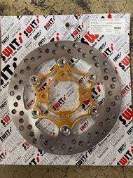 จาน Swits แท้  ลายใหม่ 220มิล หมุดสแตนเลส  ใส่ Wave-125 /Wave-110i/Msx/Nuovo งานสวย แข็งแรง