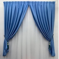 #B9 Ready Made Curtain 99%Blackout Siap Jahit Langsir Langsir RAYA Kain Tebal 100%Polyester Blackout