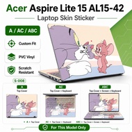 For Acer Aspire Lite 15 AL15-42P ABC Laptop Skin Sticker PVC Vinyl Notebook Decal Scratch Protection
