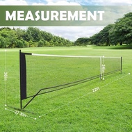 Public 4.1 / 5.1 / 6.7 Meter Portable Adjustable Badminton Pickleball Net Outdoor Net Post Tiang Jar