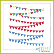 ➨ ═ ◕ Plastic Party Flag Banderitas Fiesta Decoration