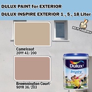 ICI DULUX INSPIRE EXTERIOR PAINT COLLECTION 18 Liter Camelcoat / Brownnington Court