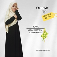 jubah kanak-kanak hitam raya jubah a cut cantik raya viral muslimah ironless dress zip depan tanpa gosok murah terkini