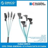 ORICO CPD-7P6G-BW904S-V1 4 Pack SATA III Cable