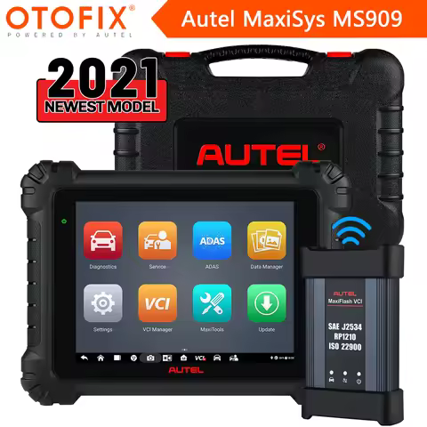 Autel MaxiSys MS909 Car Diagnostic Scanner Tool 30+ Services MaxiFlash VCI ECU Coding Reset DTC OE L