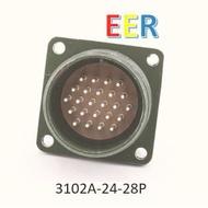 MS3102A MS3106A 24 PINS Plug and Socket MS3102A-24-28P and MS3106A-24-28S