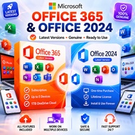 【Latest Microsoft Office】365 Account + Office 2024 Lifetime Word Excel PPT