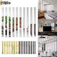 Fashionable and Trendy Long Strip Acrylic Mirror Mosaic Wall Stickers Pack of 10