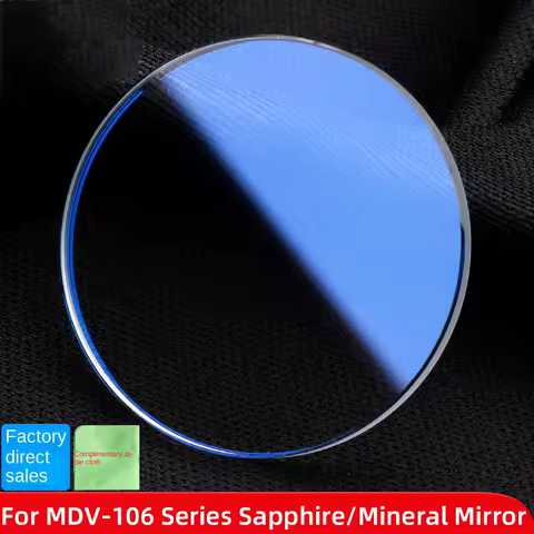 Mod MDV-106 Sapphire Coating Flat Double Dome for Casio Brand Duro Dolphin MDV106 Glass Mineral Glas