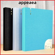 APPEAEA Display Book, D-Shaped Binder PP A4 File Folders,  Waterproof 4 Hole Ring Binder Folder Offi