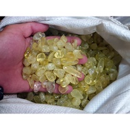 § Energy Ore 4kg Citrine 9-12mm Crystal Crushed Stone (4000g) Unit Chinese Heating Color-Enhancing Y