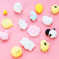 1pcs Randomly Soft Silicone Toy Kawaii Squeeze Toy Squishy Cute Cat Sticky Decompression Ball