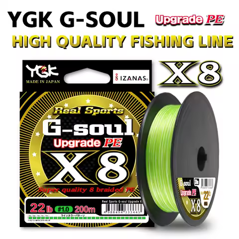 Original ygk g-soul X8 Upgrade Braid Fishing Line Super Strong 8 Strands Multifilament PE Line 200M 