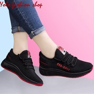 Women's soft-soled sneakers, cute color-coordinated walking sneakers-TT13