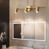 Wall LampledBathroom Light Luxury Washstand Mirror Cabinet Mirror Front Lamp Bathroom Cabinet Bathroom Dedicated Copper