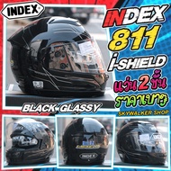 *รุ่นนิยม* หมวกกันน็อค INDEX 811 i-SHIELD ฟอร์มช่าง ทรงช่าง แว่น2ชั้น รุ่นขายดี ยอดนิยมอันดับ1