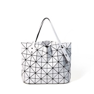 original imported Japan Issey Miyake geometric diamond bag rock bag large capacity portable shoulder fashion tote bag commuter shopping bag for women NEW 2023