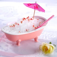 Malikhaing Buntot Glass 3D Ceramic Bathtub Buntot Glass Pink Tub Wine Cup Hawaii Tiki Mug Cold Drin