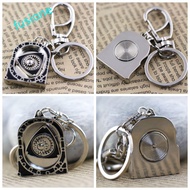FUSIONEDGE Spinning Rotor Keychain, Zinc Alloy High Playability Automotive Engine Rotary Keyring, Ba