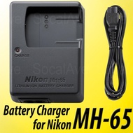 MH-65 Battery Charger for Nikon Coolpix S9100 S8200 S8100 S8000 EN-EL12 Lithium