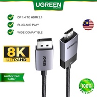 UGREEN DisplayPort to HDMI Cable 8K60Hz 4K240Hz Active DP 1.4 to HDMI 2.1 Cord HDR, Dolby HDCP2.3 32.4Gbps Braided