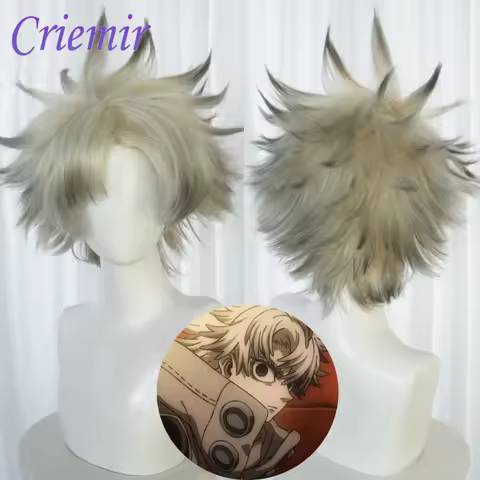 GACHIAKUTA Rudo Cosplay Wig Synthetic Short Straight Wig Anime Coser Heat Resistant Fiber High Quali
