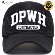 HIGH QUALITY DPWH CONTRACTOR Mesh Cap Net Cap Trucker Hat Baseball Cap