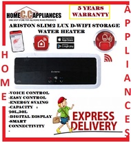 ARISTON SLIM2 LUX-D WIFI(20L/30L) STORAGE WATER HEATER WITH WIFI (Voice control , Smart connectivity , Digital display , Eco Evo function , Titanshield technology , 5 Years Warranty) / FREE EXPRESS DELIVERY