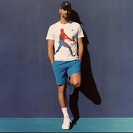 LACOSTE X DJOKOVIC 喬科維奇 白色款 球衣帽子超值組 US-L號