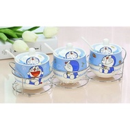 Hello Kitty Doraemon Set Bekas Garam / Set Mangkuk