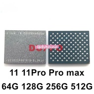 Original New For iPhone 11/11PRO/11 Pro MAX 64GB 128GB 256GB 512GB Nand Flash Memory IC Harddisk HDD Chip Solve Error 9/4014 Expand Capacity Best Quality