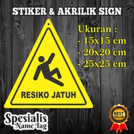 Acrylic Fall Risk Acrylic Fall Risk Fall Risk/ | Falling Risk Triangle | Acrylic Triangle | Fall Ris