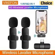Microphone Wireless Lavalier Microphone for Live Streaming/YouTube/TikTok/Facebook Live Noise Reduct