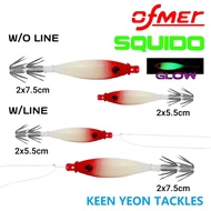 OFMER SQUIDO LURE (7.5cm/9cm) / SQUIDO LURE W/LINE & W/O LINE (5.5cm/ 7.5cm)
