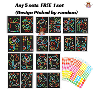 Dot Sticker Activity Sheet Sticker Book for Kids / Buku Sticker / Kids Sticker Activity / Montessori
