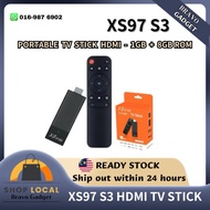 TV STICK HDMI 8GB ROM & 1GB RAM 2.4G+5G Dual Band WiFi Portable TV XS97 S3