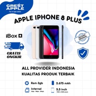 IPHONE 8 + PLUS GARANSI RESMI IBOX, GREY GOLD SILVER- FULLSET 64-256gb