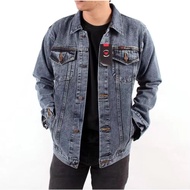 INCOMING FASHION BDG Men's Sandwash Denim Jeans Jacket BIG Size Jumbo XXL - XXXL