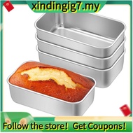 【】4pcs Mini Loaf Pan, Small Stainless Steel Bread Baking Pans for Oven, 8.54 X 5.79 Inch Tiny Meatlo