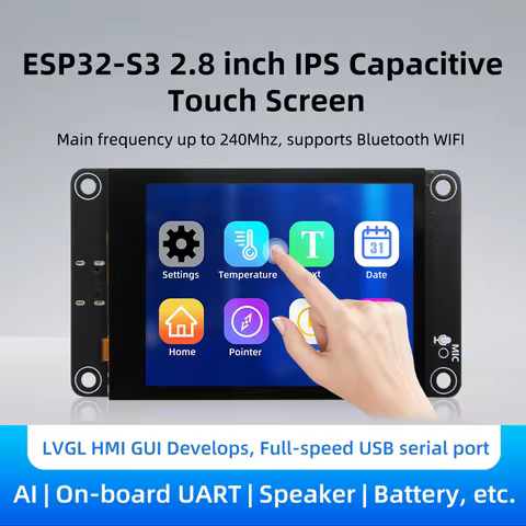 ESP32-S3 Arduino LVGL Development Board 2.8" 240*320 Smart Touch Display LCD TFT Module with DeepSee