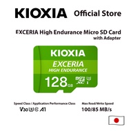 KIOXIA Exceria High Endurance microSD R100/W85 with SD Adapter - 128GB