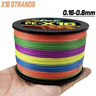 JOF 300M X16 Braided Fishing Line 100% PE Zero Stretch Super Strong Sea Saltwater Line PE Fishing Li
