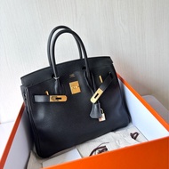 Hermes 黑金Birkin 30 Togo皮金扣