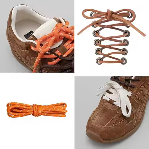 Pu Leather Shoe Laces Combination Miu Training Shoelaces Classic Training Shoe Laces Creative DIY Ca