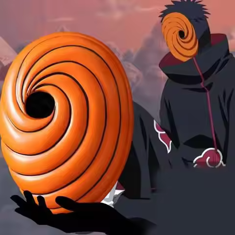 Cartoon Naruto Uchiha Akatsuki Madara Uchiha Masquerade Cosplay Full Face Party Mask Props Gift