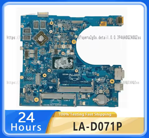 CN-02P1DG Inspiron 5559 With CPU i5-6200u 2.3GHz LA-D071P 2P1DG 02P1DG test OK
