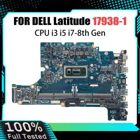 For Latitude 3400 3500 Notebook Mainboard 17938-1 0K3FRD 0X7J0V I3-8145U I5-8265U Laptop Motherboard