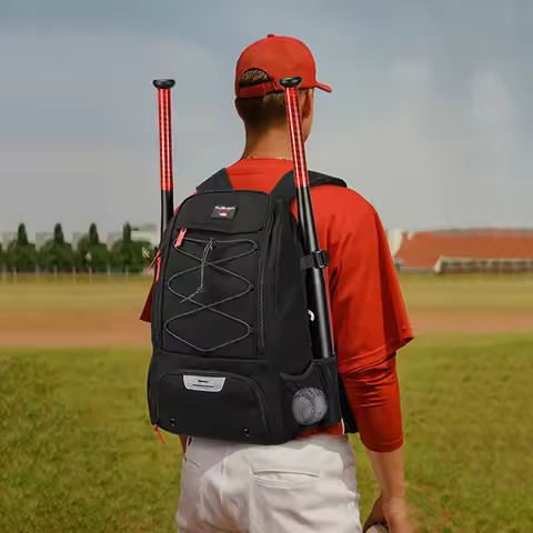 Baseball Training Backpack with Shoes Pocket Outdoor Squash Softball Sports Bag Large Capacity Trave