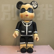 Cute Miss coco bearbrick 400% Violent Bear Figure Street Wear Fashion Cobrick Bear Toy Ornament Doll